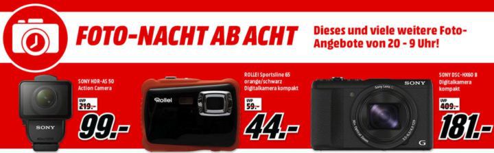 Media Markt Foto Late Night: z.B. HAMA Trekking Duo Carbon Dreibein Stativ für 129€