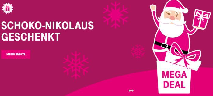 Abgelaufen! Nur für Telekom Kunden: Schokoladen Nikolaus geschenkt