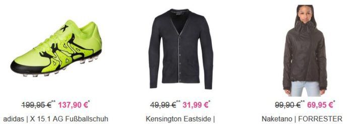 Vaola Lifestyle SALE bis 60% + 15% extra Rabatt   günstige Bekleidung, Schuhe, Rucksäcke z.B. Naketano FORRESTER II Damen Jacke für 59,46€