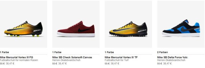 NIKE mit 25% extra Rabatt im 60% Sale   günstige Sneaker, Jacken, Shorts und vieles mehr