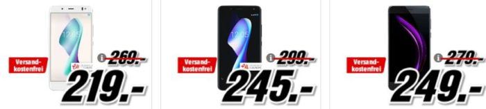 Media Markt Smartphone Fieber + Adidas Fußball: z.B. TP LINK Neffos C5 Max 16 GB Dual SIM für 79€