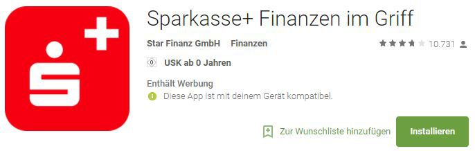 Sparkasse+ Finanzapp (Android/iOS) gratis statt 0,99€