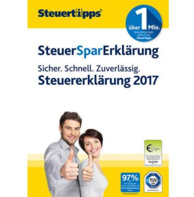 SteuerSparErklärung 2018 als CD Box für Windows (Steuerjahr 2017) für 22,90€