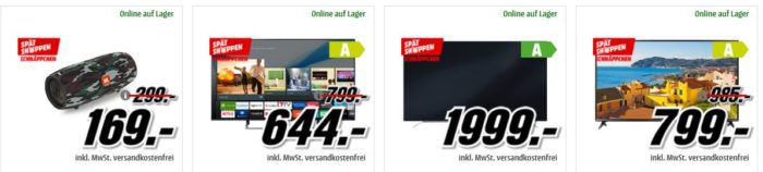 Media Markt Spätshoppen mit günstigem für Haushalt & Küche, Foto & Freizeit, Gaming & Computer und viele mehr!