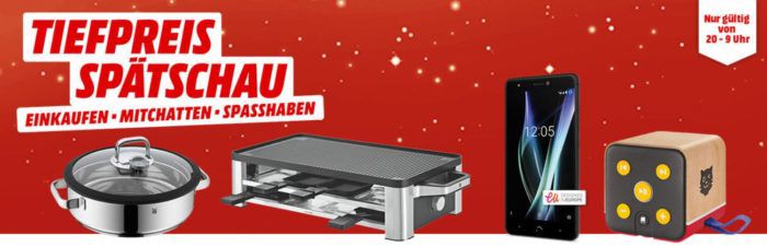 Media Markt Tiefpreisspätschau: u.a. WMF Lono Raclette für 77€   Tigerbox   Benjamin Blümchen statt 32€ für 25€