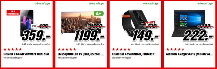 Media Markt Adventskalender Tag 9: z.B. TOMTOM Adventurer Fitness Tracker statt 199€  für 149€