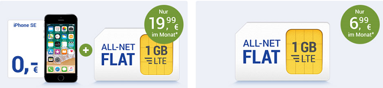 GMX Tarif mit 100 Freiminuten + 1 GB LTE + Huawei P8 Lite (2017) für 10,40€ mtl.