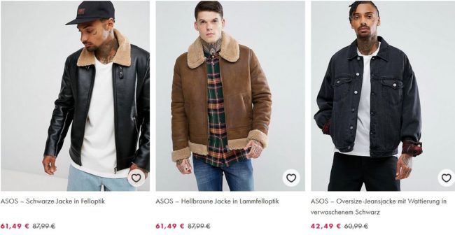 Asos: 15% Rabatt auf Alles außer Sale   30% Rabatt auf ausgewählte Winter Fashion