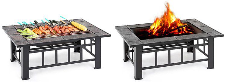 Feuerstelle mit Grillrost (94x71x35cm) für 57,52€ (statt 90€)