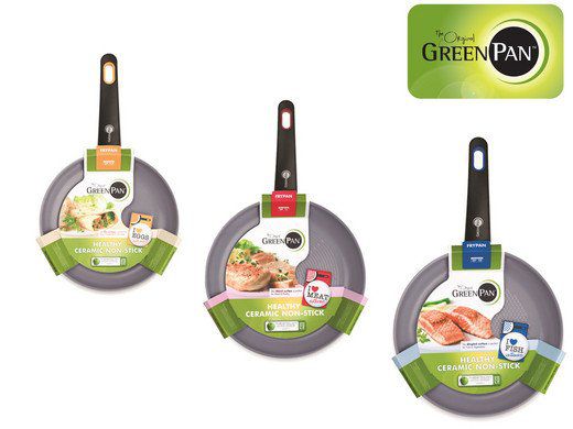 Greenpan Siena 3D Bratpfannen Set (20 / 24 / 26cm) für 45,90€