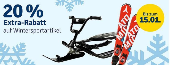 20% Rabatt auf Wintersport Artikel bei myToys bis Mitternacht