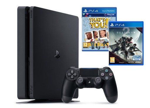 Playstation 4 Slim mit 1TB + 2. Controller + Destiny 2 + Thats You für 245€ (statt 322€)