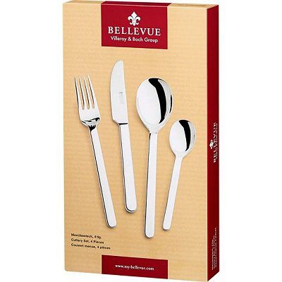 Villeroy&Boch BELLEVUE 4 teilig Besteckset für 6,99€ zzgl. 4,95€ VSK (statt 20€)