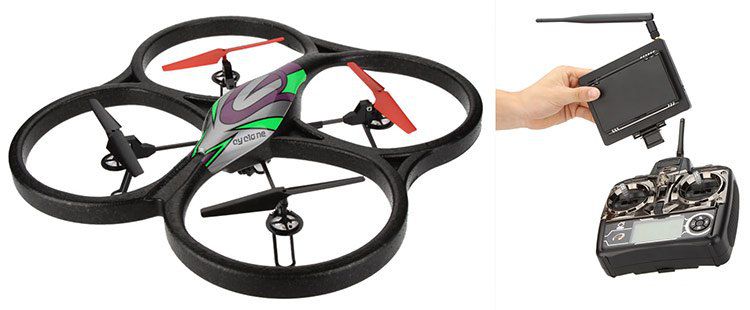 WL Toys V666   4 Kanal XXL RTF Quadrocopter mit 5,8 G FPV Video Live Übertragung, Fernbedienung & Zubehör für 54,45€ (statt 120€)