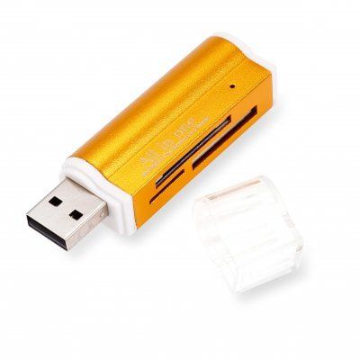 4 in 1 Mini USB 2.0 Card Reader Hub mit TF / SD Slot für 0,87€