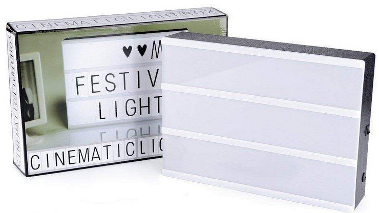 LED Retro Leuchtkasten inkl. 90 Zeichen für 9,59€   Prime