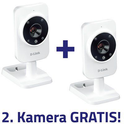 2er Pack D Link DCS 935L HD Sicherheitskamera für 49,90€ (statt 100€)