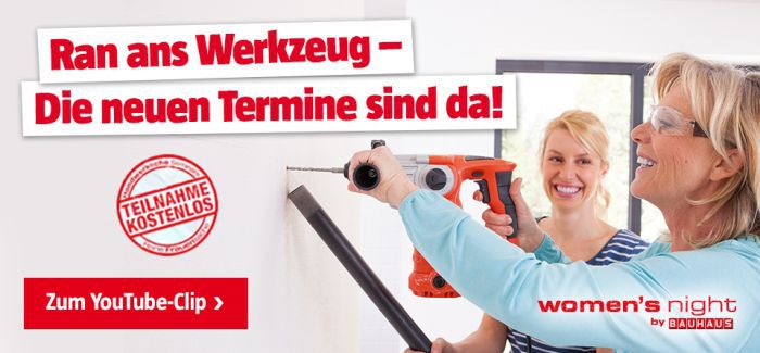 Women´s Night   Handwerkerkurse für Frauen kostenlos