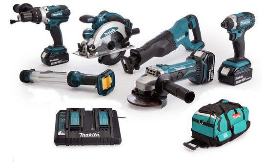 Makita 18 V Powertool Set inklusive Ladegerät und Tragetasche für 808,90€ (statt 970€)