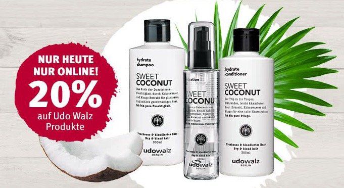 20% Rabatt auf Udo Walz Produkte bei Rossmann