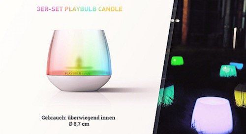 MiPow Smarthome Stimmungslichter bei vente privee   z.B. Playbulb String LED Lichterkette für 29€