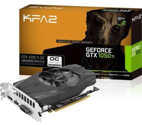 KFA2 GeForce GTX 1050 Ti OC 4GB Grafikkarte für 122€ (statt 165€)