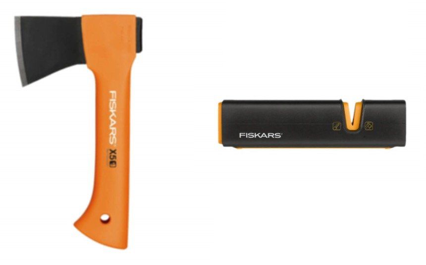 Fiskars X5 XXS Freizeitbeil + XSharp Axt Schärfer für 29,99€ (statt 36€)