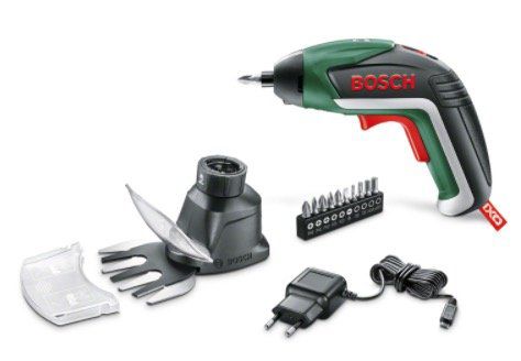 Bosch IXO V + Gras  und Strauchscherenaufsatz für 29,99€ (statt 40€)