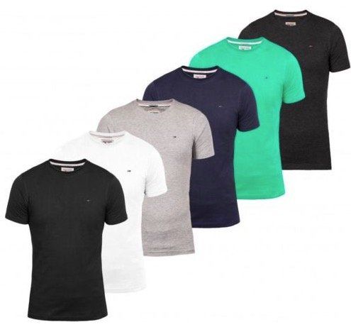 Tommy Hilfiger Denim T Shirts mit Rundhals oder V Neck für 15,90€ (statt 22€)