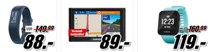 Media Markt Garmin Tiefpreisspätschicht: günstige FitnessTracker und Navis