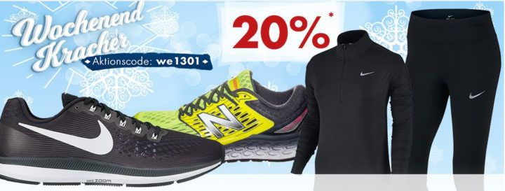 Karstadt Weekend Kracher: z.B. 20% Rabatt auf Marken Laufschuhe und Laufbekleidung