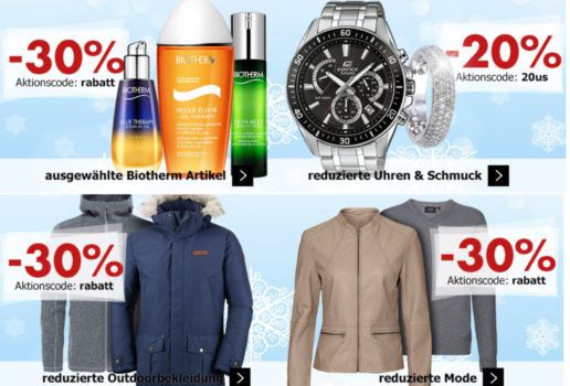 Karstadt Weekend Kracher: z.B. 30% auf reduzierte Mode & Outdoorbekleidung