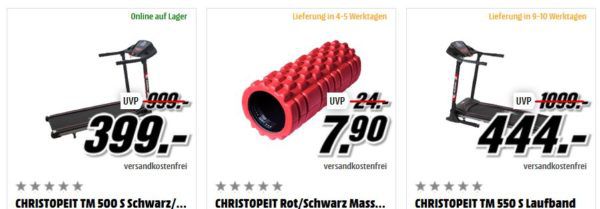 Media Markt Fitnessaktion mit günstigen Küchenmaschinen, Fitness und Gesundheits Artikeln