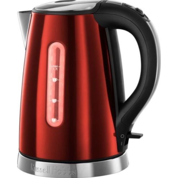 Russell Hobbs 18624 70 . roter Wasserkocher für 27,94€ (statt 45€)