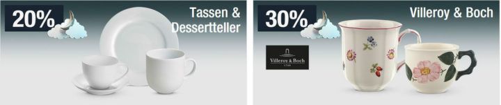 30% Rabatt auf Villeroy & Boch   20% auf Kindemode uvm.   Galeria Kaufhof Mondschein Angebote