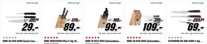 Media Markt: günstige Marken Töpfe & Pfannen, Messer & Besteck, Gläser & Geschirr und mehr