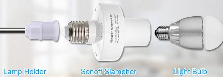 Sonoff WiFi Remote Glühbirnenhalter für 8,99€