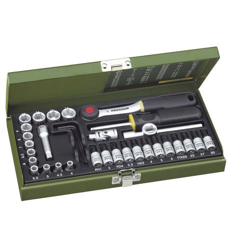 Proxxon 23080 Steckschlüsselsatz metrisch 1/4″ (6.3 mm) 36-teilig für 30,65€ (statt 37€)