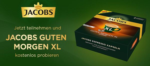 Kostenloses Jacobs Kaffeekapsel Probierset für Nespresso Systeme