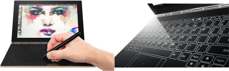 Lenovo Yoga Book (ZA0W0022) mit LTE, Android 6, 64GB, 4GB RAM für 349€ (statt 514€)