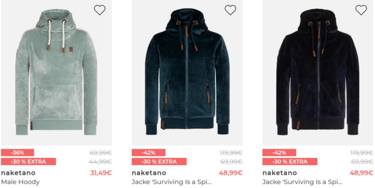 Naketano Sale bei About You mit bis 40% Rabatt   z.B. Herren Sweatshirt für 18,90€