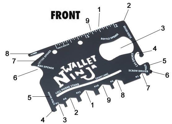 18 in 1 Multitool im Kreditkartenformat für 1,47€