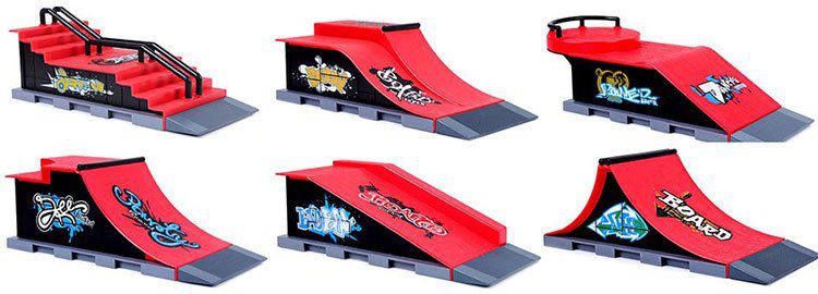 Finger Skateboard Skatepark Sets in versch. Designs für je 9,07€