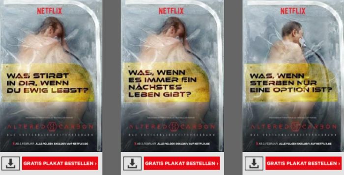 Altered Carbon Netflix Plakate Kostenlos