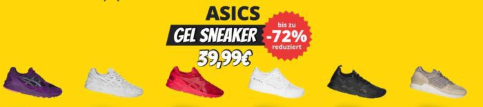 SportSpar: günstige Asics GEL Sneaker für Damen und Herren ab 39,99€