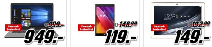 Media Markt ASUS Tiefpreisspätschicht   günstige, Notebooks, Smartphones u. Smartwatches