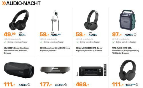 Saturn Late Night Audio Nacht: JBL C45BT On ear Kopfhörer für 49,99€