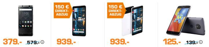 Saturn: Nacht der Smartphones   z.B. BLACKBERRY KEYone für 379€