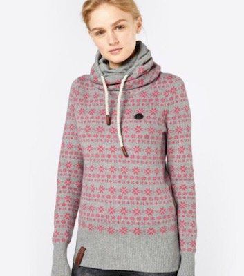 Naketano Damen Pullover mit All Over Muster für 39,90€ (statt 60€)