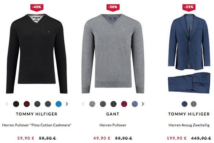Top! Engelhorn Wintersale bis zu 60% Rabatt   z.B. Tommy Hilfiger Herren Pullover Pima Cotton Cashmere für 59,90€ (statt 80€)